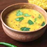 A VERY yellow, protein packed, 3 lentil dal!